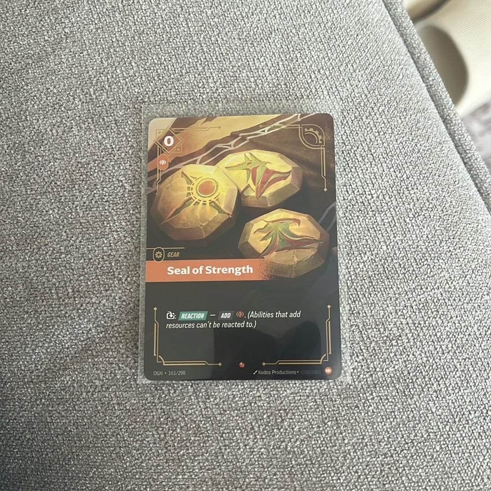 Seal of Strength 163/298 - Origins (OGN) Riftbound: League of Legends Card
